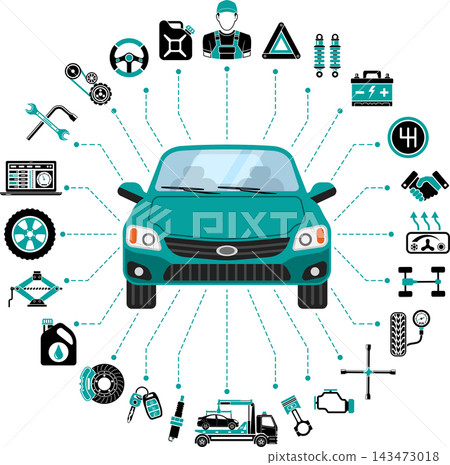 Car Service Infographics Car Service Infographics 143473018