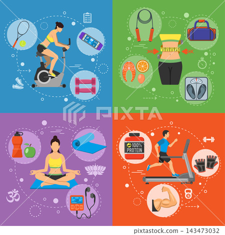 Fitness and Gym Banners Fitness and Gym Banners 143473032