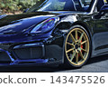 A glossy black Boxster Spyder 143475526