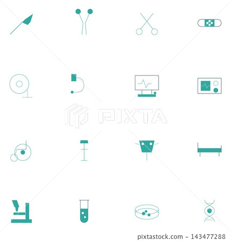Medical and Laboratory Icon Set Medical and Laboratory Icon Set 143477288