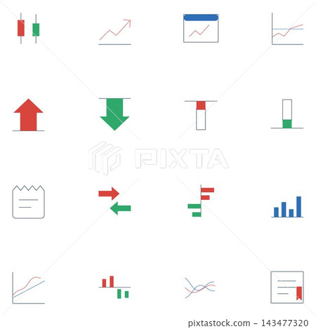 Financial Chart and Graph Icons Financial Chart and Graph Icons 143477320