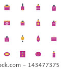 Cosmetics and Skincare Product Icons 143477375