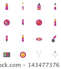 Cosmetic and Makeup Product Icons 143477376