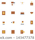 Minimalist Abstract Geometric Icons and Objects 143477378