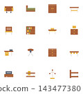 Furniture Icons Set 143477380