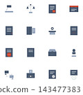 Legal and Administrative Icon Set 143477383