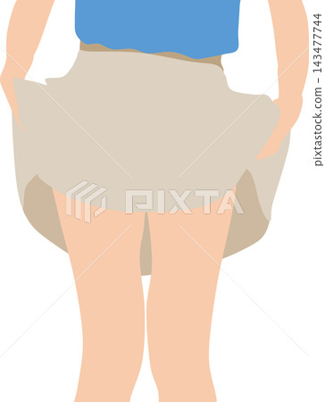 一位女士正在換衣服的插圖 一位女士正在換衣服的插圖 143477744
