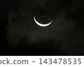 The moon hidden in the clouds 143478535