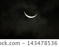 The moon hidden in the clouds 143478536