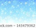 Translucent blue snowflake gradient background - Winter 143479362
