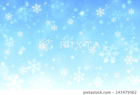 Translucent blue snowflake gradient background - Winter Translucent blue snowflake gradient background - Winter 143479362