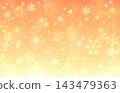 Bright gold snowflake gradient background - Winter 143479363