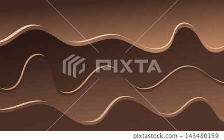 Abstract brown wavy line background with warm earthy tones Abstract brown wavy line background with warm earthy tones 143480159