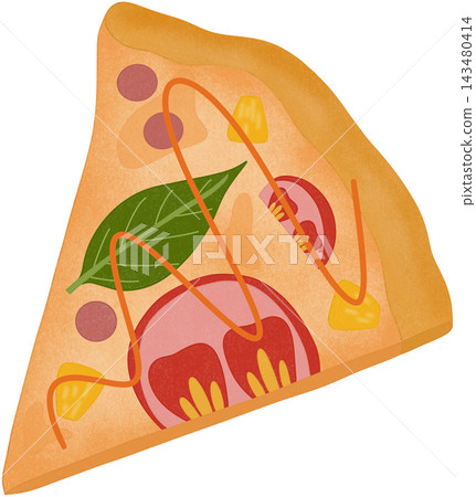 triangular pizza slice 143480414