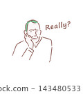 Stylish illustration of a person 143480533