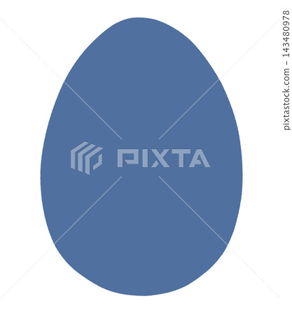Egg silhouette illustration Egg silhouette illustration 143480978