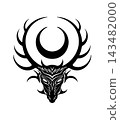 Cernunnos Celtic Horned God Stag Deity Vector Art 143482000