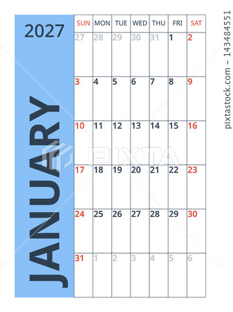 January 2027 English Simple Scandinavian Monthly Overview Template Minimal Desk January 2027 English Simple Scandinavian Monthly Overview Template Minimal Desk 143484551