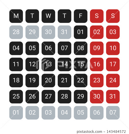 January 2027 English Clean Monthly Calendar Sheet Classic Office Schedule Grid January 2027 English Clean Monthly Calendar Sheet Classic Office Schedule Grid 143484572