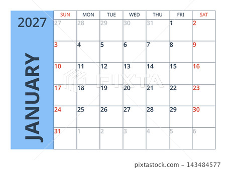 January 2027 English Cozy Hygge Style Monthly Calendar Template Scandinavian Wal January 2027 English Cozy Hygge Style Monthly Calendar Template Scandinavian Wal 143484577