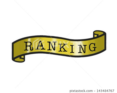Ribbon illustration representing ranking Ribbon illustration representing ranking 143484767