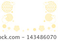 Japanese-style background with a yellow frame 143486070