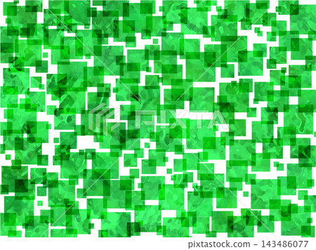 Textured vector illustrations, transparent background composed of square dots, green 143486077