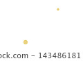 An illustration of Canis Minor (only gold-colored stars, no connecting lines) 143486181