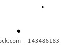 An illustration of Canis Minor (only black stars, no connecting lines) 143486183