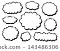A set of vector illustrations of fluffy frames with three-dimensional shadows. 143486306