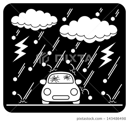 Hail icon Hail icon 143486498