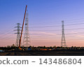 Lattice Pylon Assembly with Heavy Crane Equipment 143486804