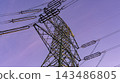 Energy grid infrastructure with high voltage pylons. 143486805