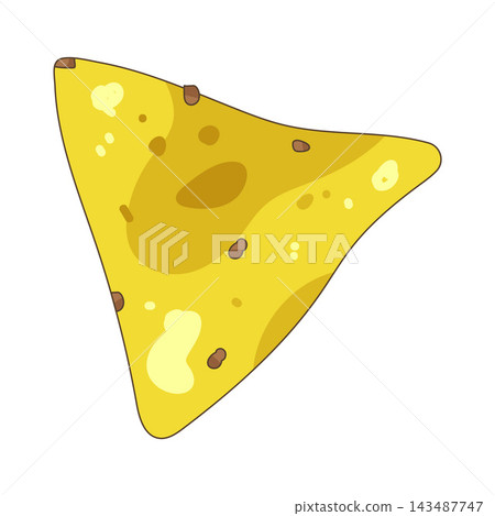 Illustration of tortilla chip 143487747