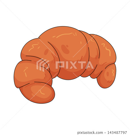 Illustration of croissant Illustration of croissant 143487797