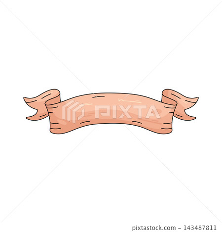 Illustration of vintage ribbon Illustration of vintage ribbon 143487811