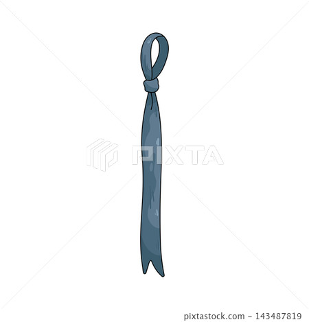 Illustration of hanging ribbon Illustration of hanging ribbon 143487819