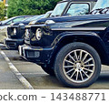 A line of G-Class vehicles 143488771
