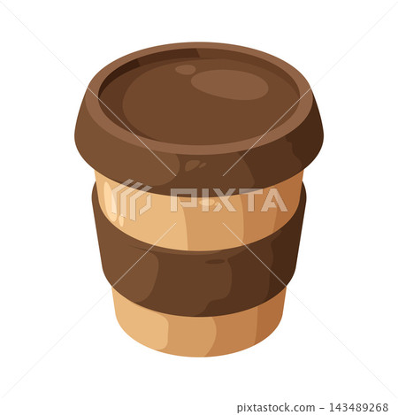 Illustration of Reusable Coffee Cup 143489268