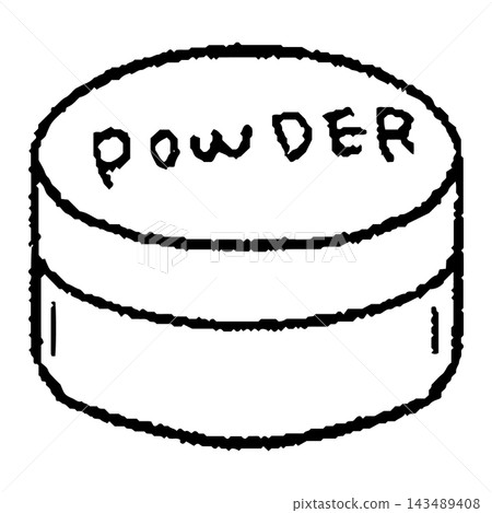 Hand-drawn powder line art Hand-drawn powder line art 143489408