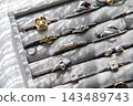 Jewelry in a jewelry box 143489743