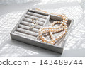 Jewelry in a jewelry box 143489744
