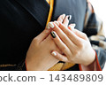 Image for Coming-of-Age Ceremony: Hands of a woman in a kimono 143489809