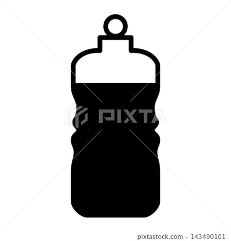 Pictogram for kickboxing fitness: Drink bottle/hydration Pictogram for kickboxing fitness: Drink bottle/hydration 143490101