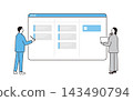 Business professionals using digital tools for task management 143490794