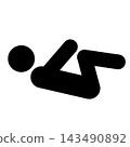 Pictograms for rehabilitation in nursing care facilities: Lying on your back and abdominal exercises 143490892