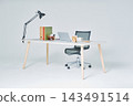The desk where the personal computer is placed 143491514