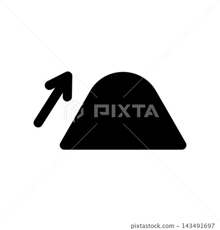 A simple icon depicting a mountain and a diagonal arrow pointing to the upper right. A simple icon depicting a mountain and a diagonal arrow pointing to the upper right. 143491697