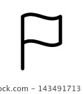 Simple flag icon illustration 143491713