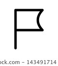 Simple flag icon illustration 143491714